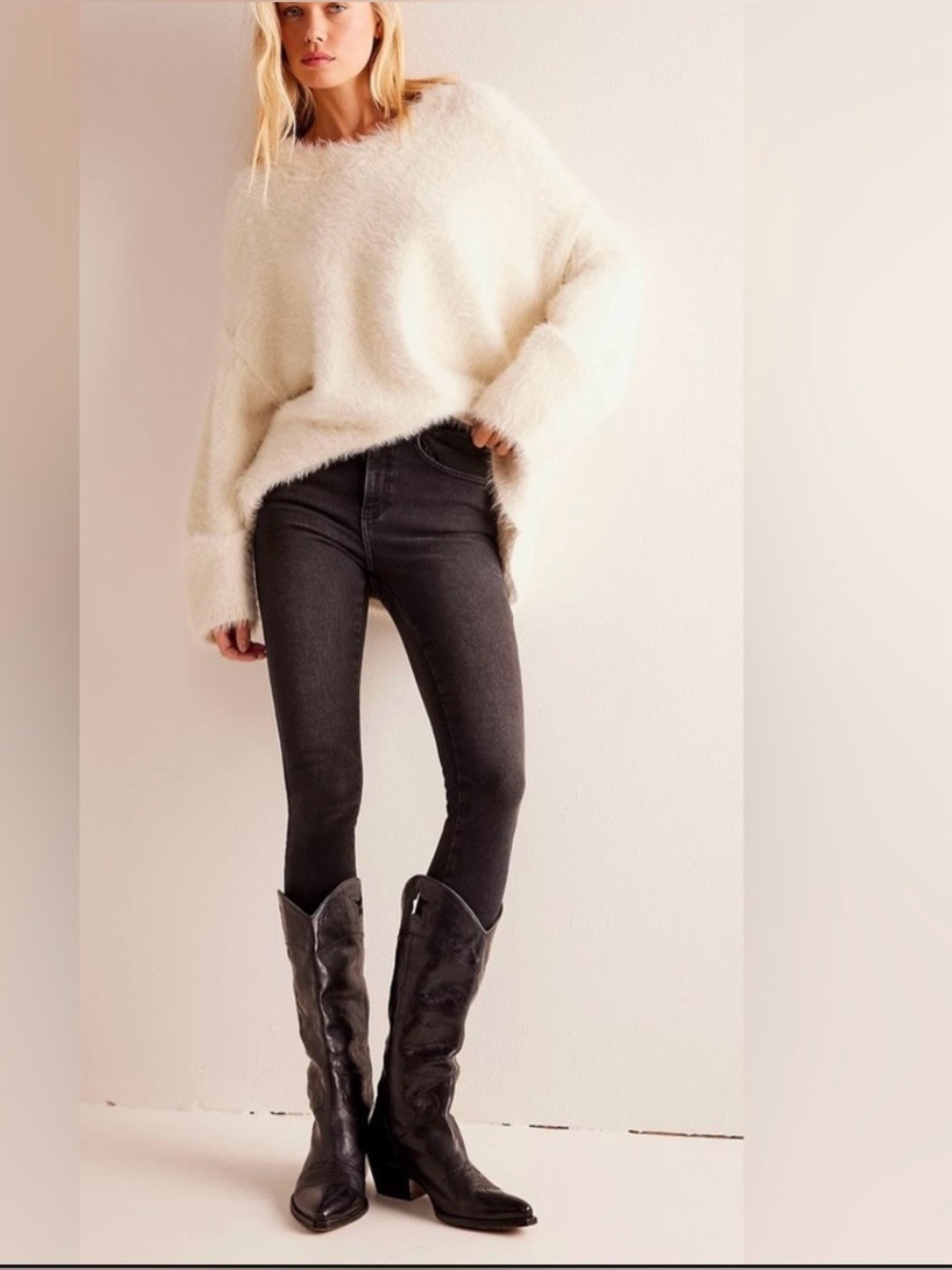Free People Raw High Rise Jeggings - Picture 2 of 9
